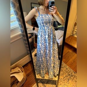 Unbranded blue and white “nap dress”